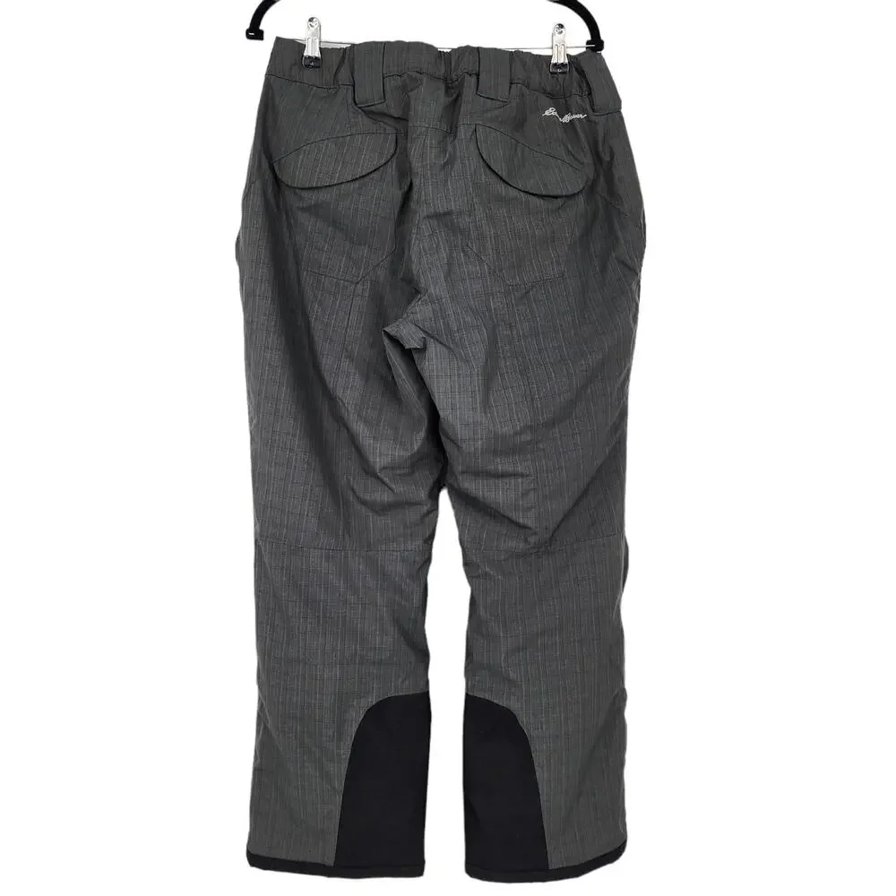 Eddie Bauer Gray Weather Edge Plus Snow Snowboard Ski Pants Size Large